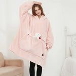 USB Heated Oversized Hoodie Blanket