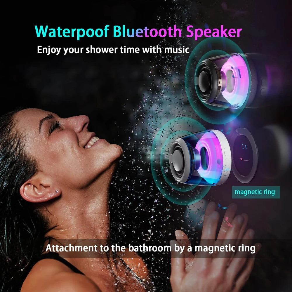 Waterproof Magnetic LED Bluetooth Speaker