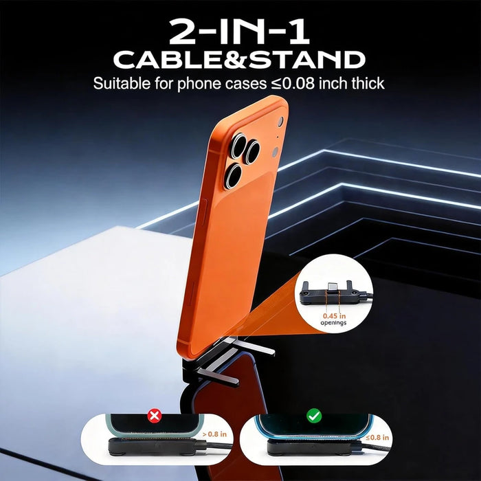 2-in-1 Charging Cable and Phone Stand