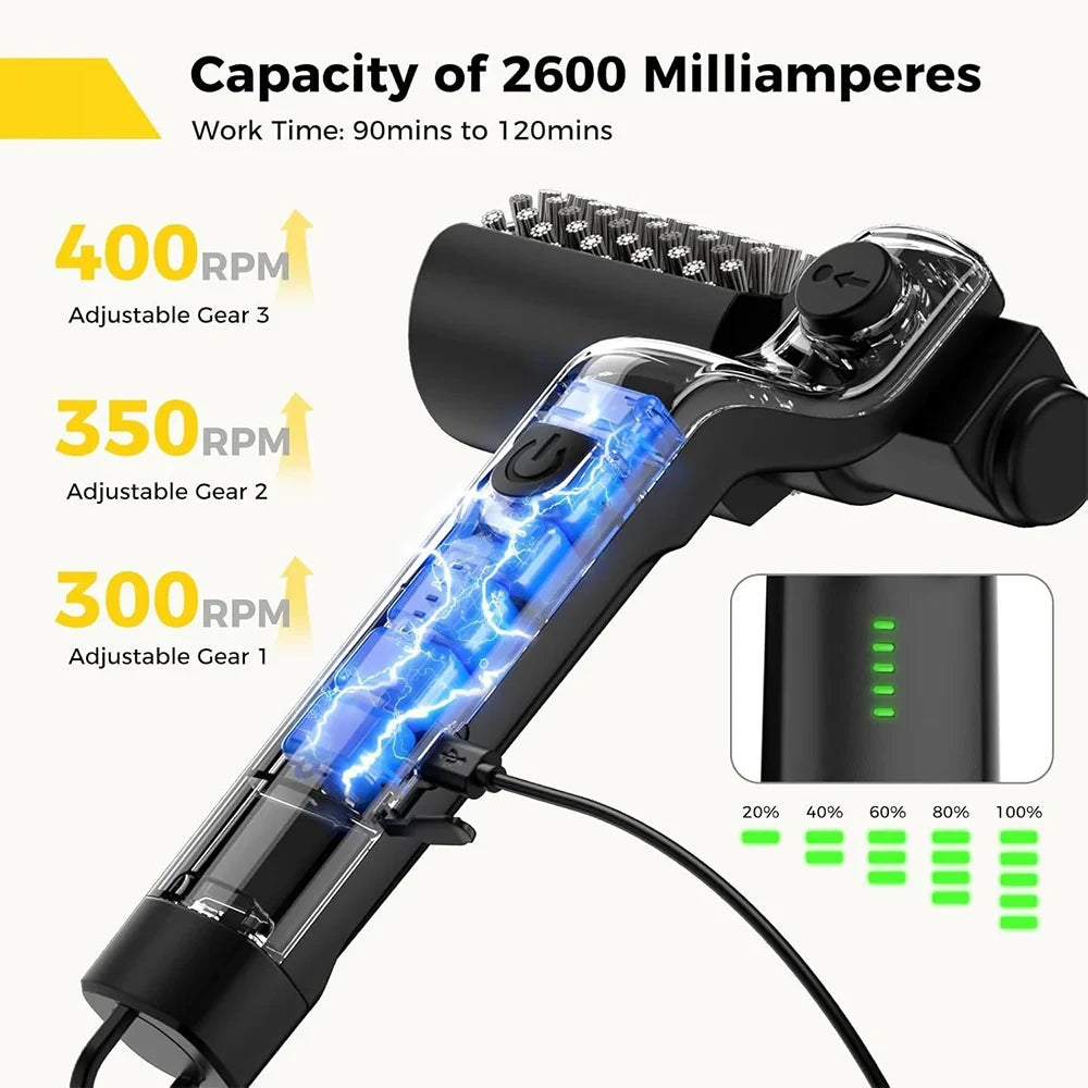 Cordless Electric Grill Cleaning Brush