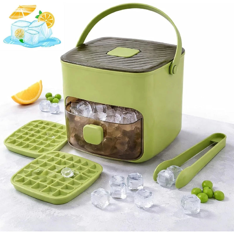 Compact Ice Maker and Storage Bin