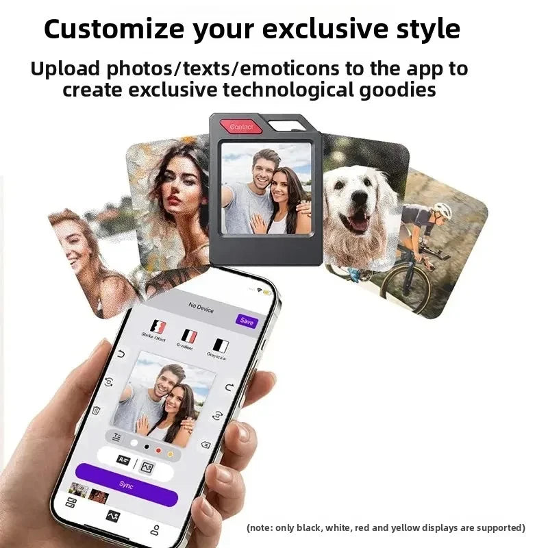 Color E-Ink Smart Tag Keychain