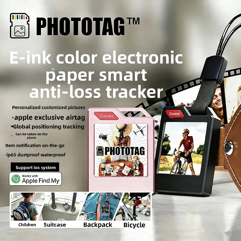 Color E-Ink Smart Tag Keychain