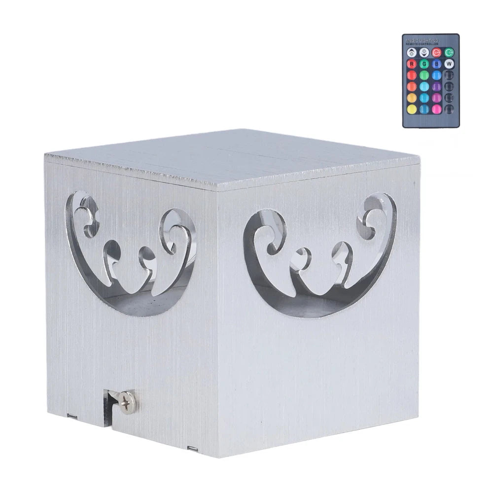 Hollow Design RGB Aluminum Wall Light