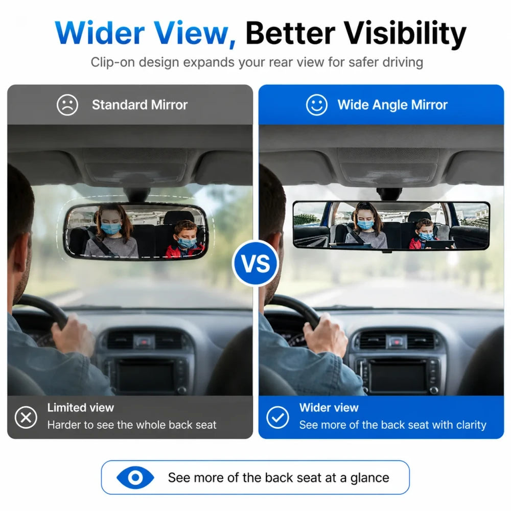 Wide Angle Car Rearview Mirror