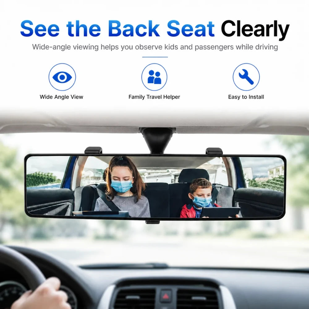 Wide Angle Car Rearview Mirror