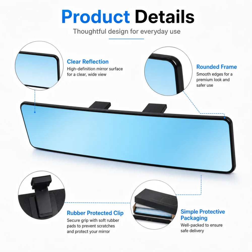 Wide Angle Car Rearview Mirror