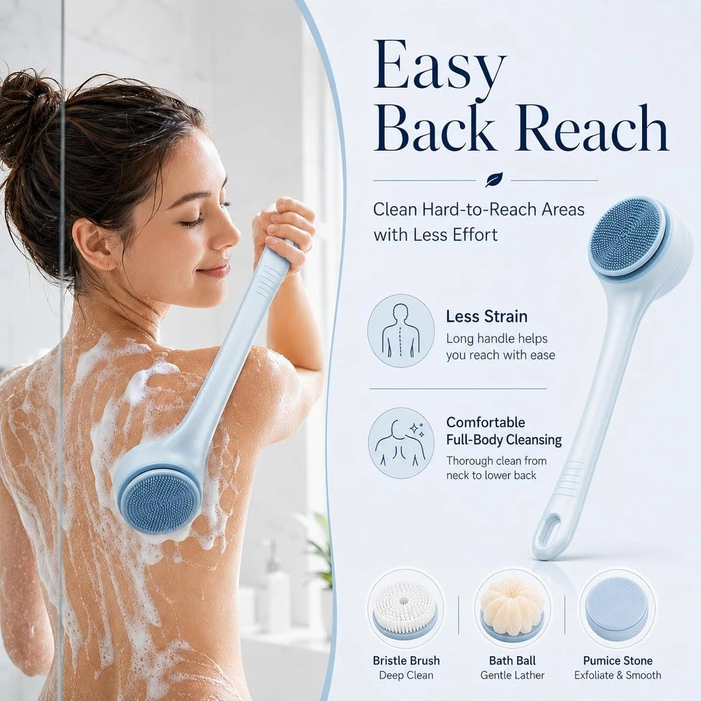 Electric Bathing Brush and Back Scrubber