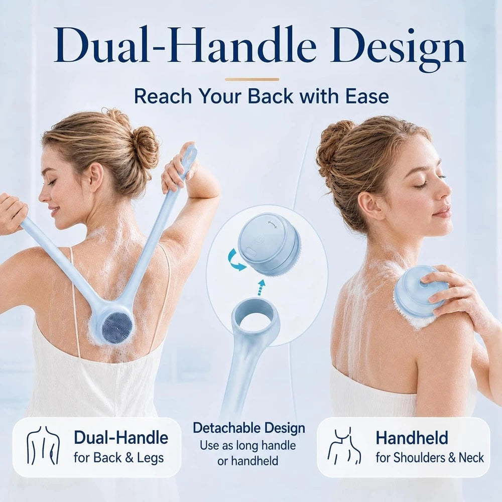 Electric Bathing Brush and Back Scrubber
