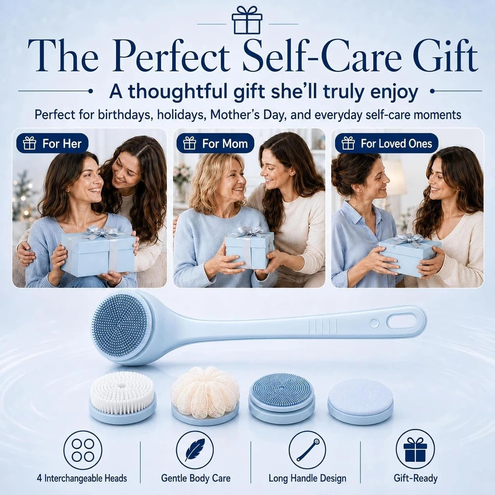Electric Bathing Brush and Back Scrubber