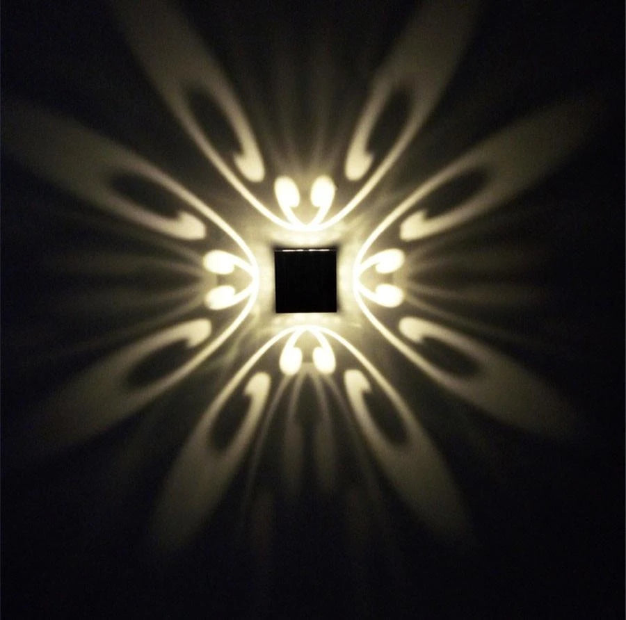 Hollow Design RGB Aluminum Wall Light
