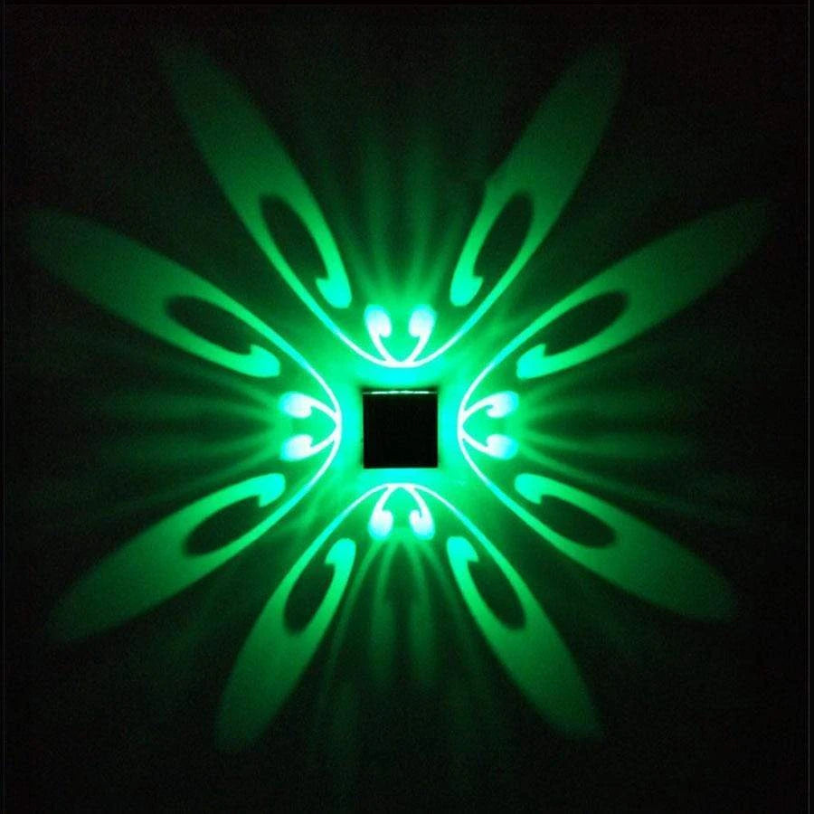 Hollow Design RGB Aluminum Wall Light