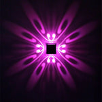 Hollow Design RGB Aluminum Wall Light