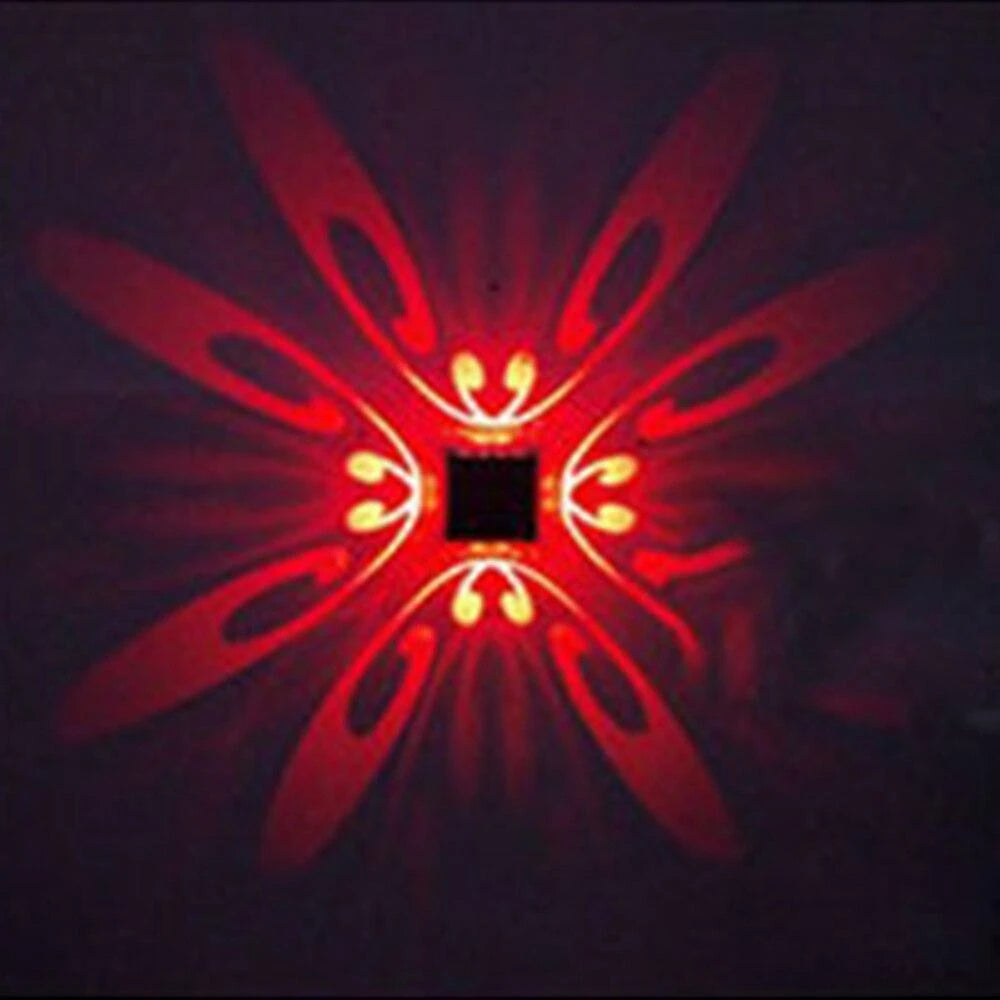 Hollow Design RGB Aluminum Wall Light