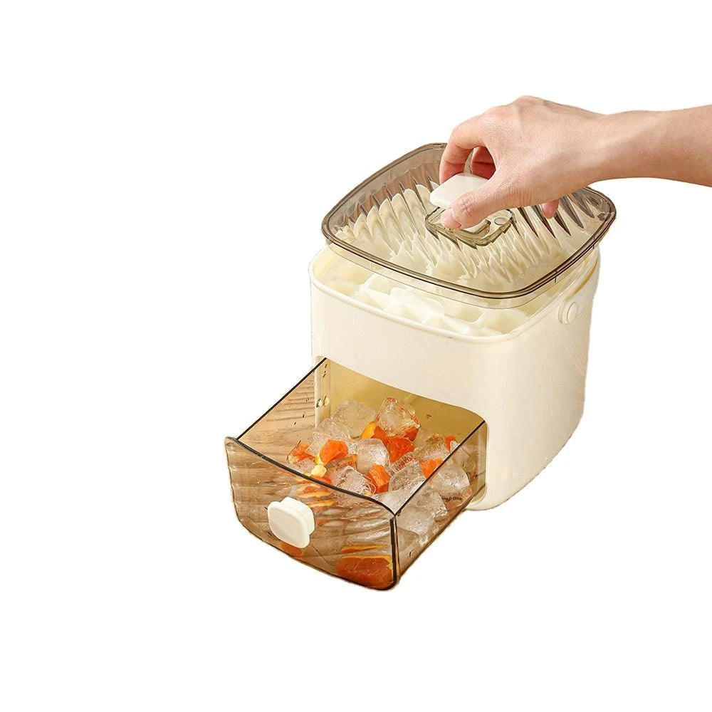 Compact Ice Maker and Storage Bin