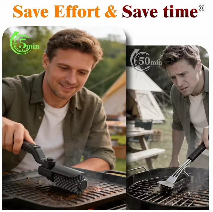 Cordless Electric Grill Cleaning Brush