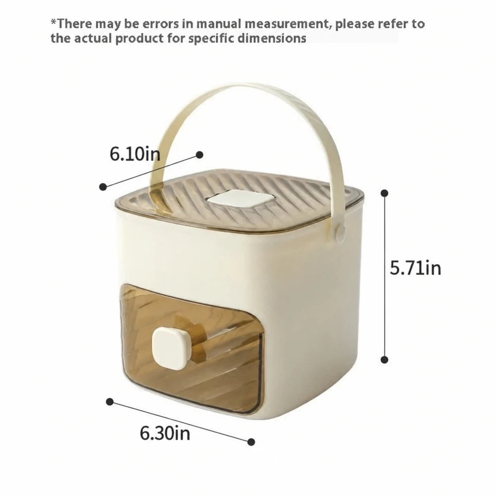 Compact Ice Maker and Storage Bin