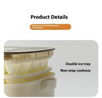 Compact Ice Maker and Storage Bin
