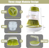 Dish Brush with Built-in soap dispenser and convenient stand