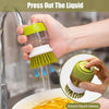 Dish Brush with Built-in soap dispenser and convenient stand