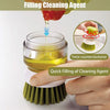 Dish Brush with Built-in soap dispenser and convenient stand