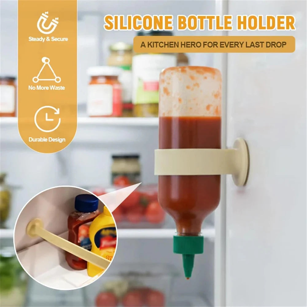 Wall-Mounted Sauce Bottle Holder