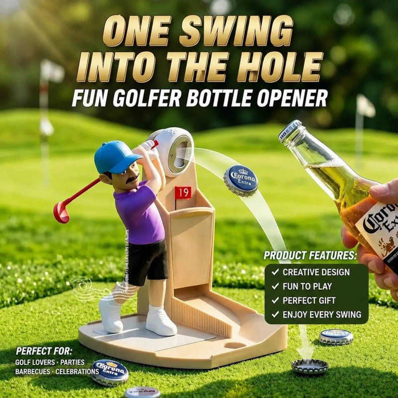 Golf Swing Bottle Opener