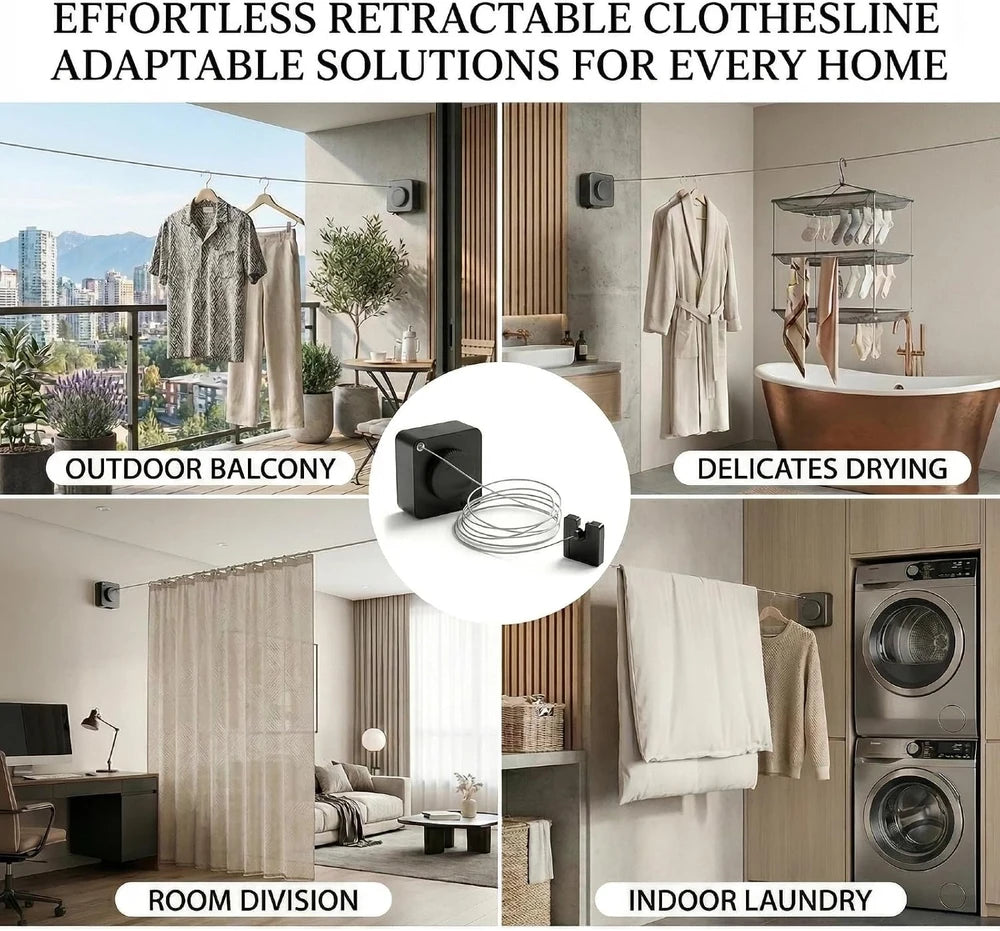 Retractable Wall Mounted Clothesline