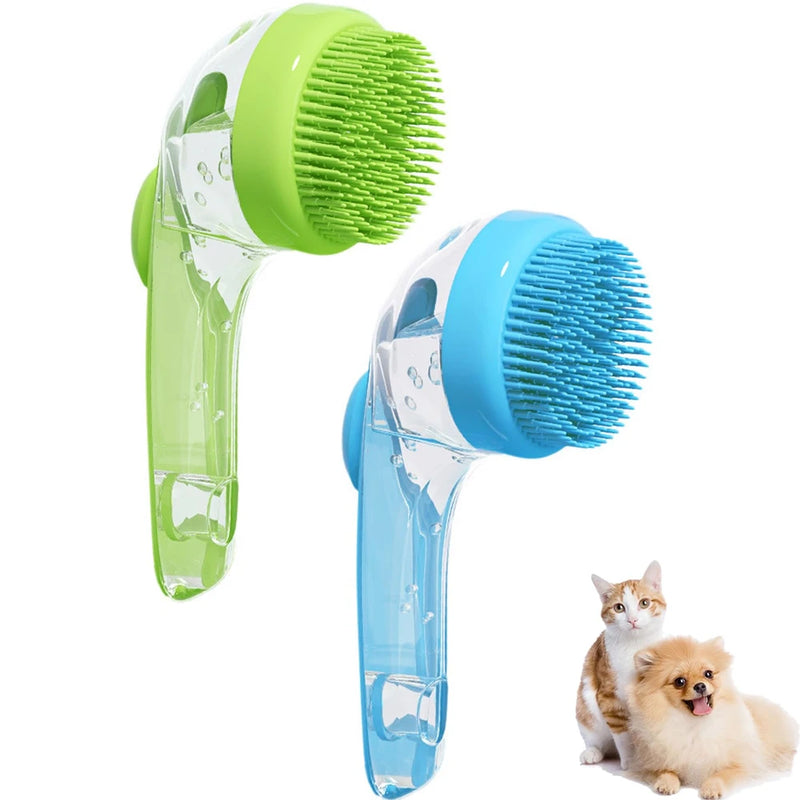 Dog Bath Brush with Soap Dispenser