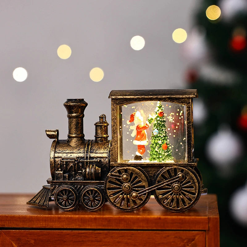 Christmas Train Engine with Light