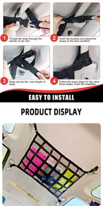 Double-Layer Car Ceiling Cargo Net