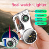 Windproof Torch Lighter, Compass and Watch