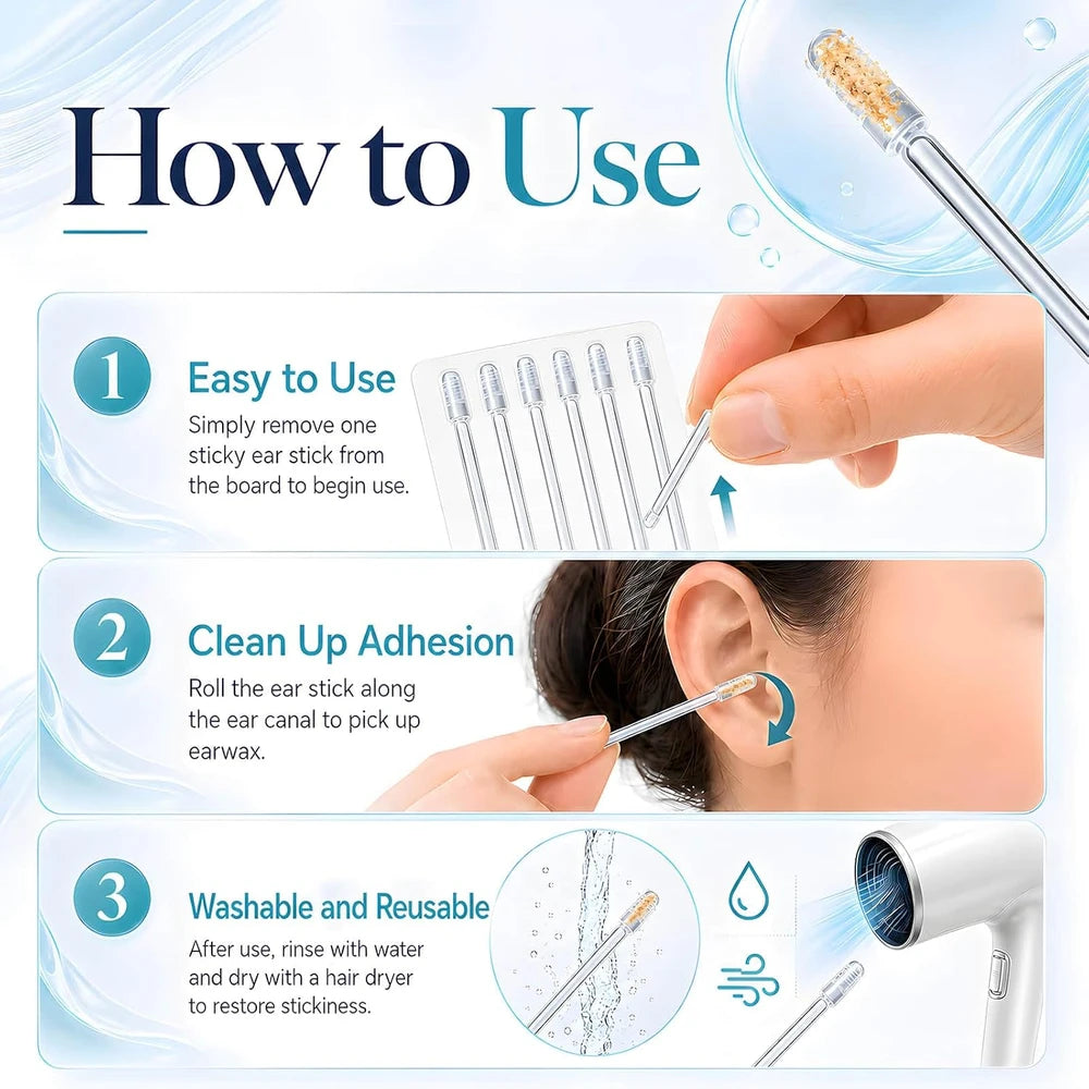 Reusable Ear Cleaning Sticks