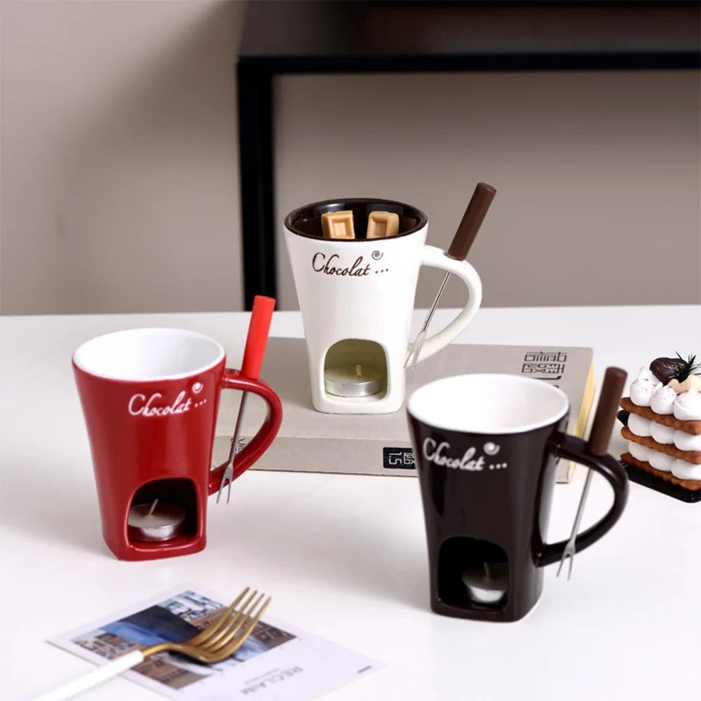 Ceramic Chocolate Fondue Mug