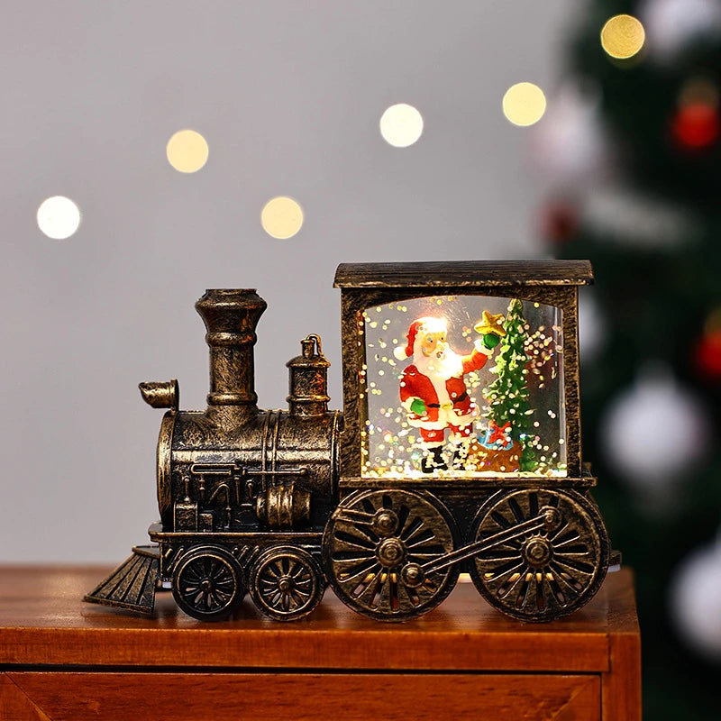 Christmas Train Engine with Light