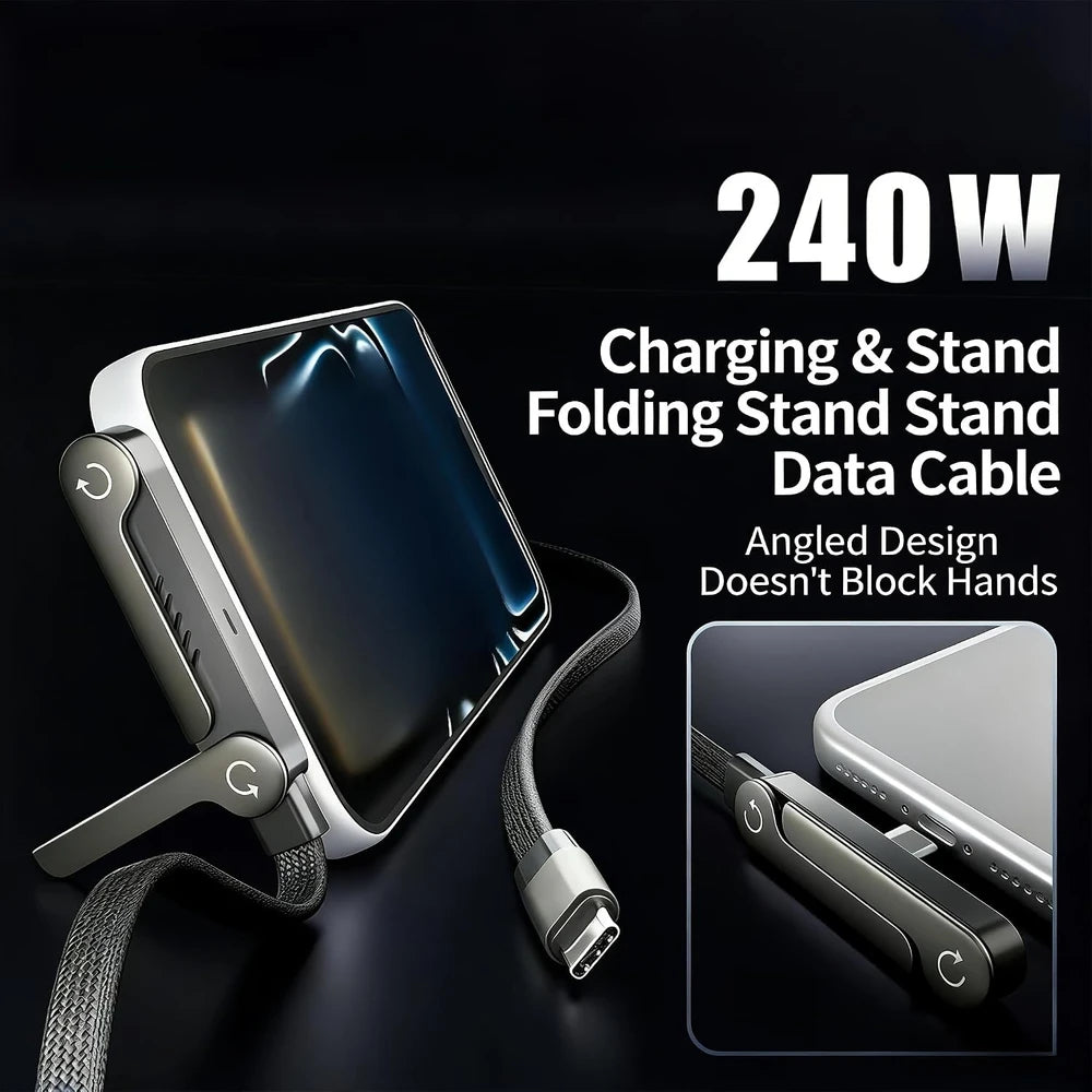 2-in-1 Charging Cable and Phone Stand