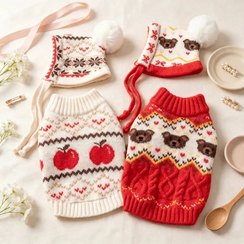 Cable-Knit Dog Sweater