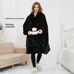 USB Heated Oversized Hoodie Blanket