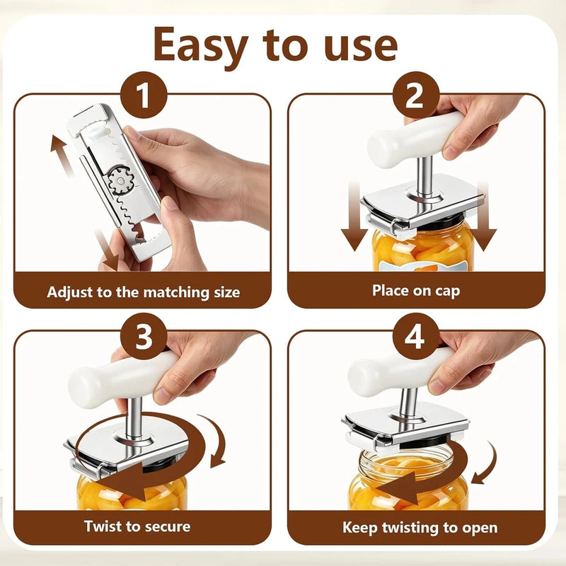 Adjustable Stainless Steel Jar Opener