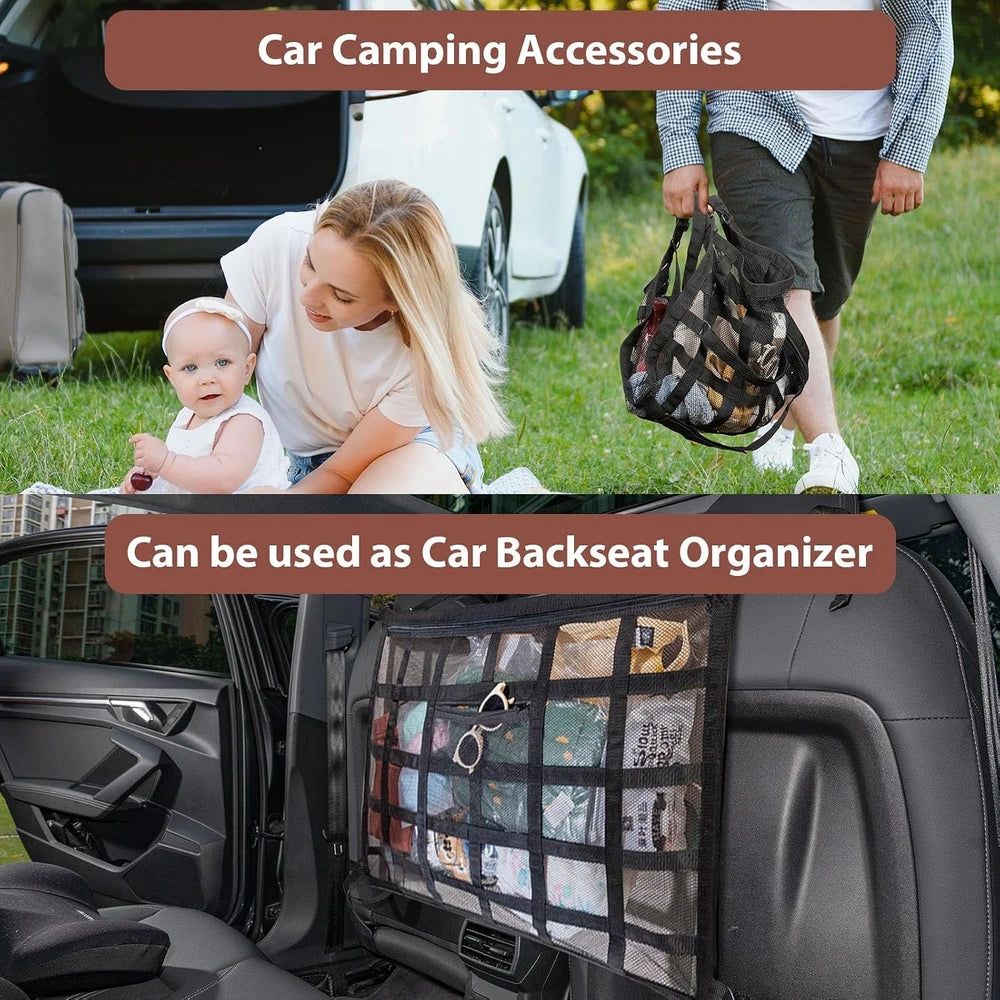 Double-Layer Car Ceiling Cargo Net