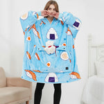 USB Heated Oversized Hoodie Blanket