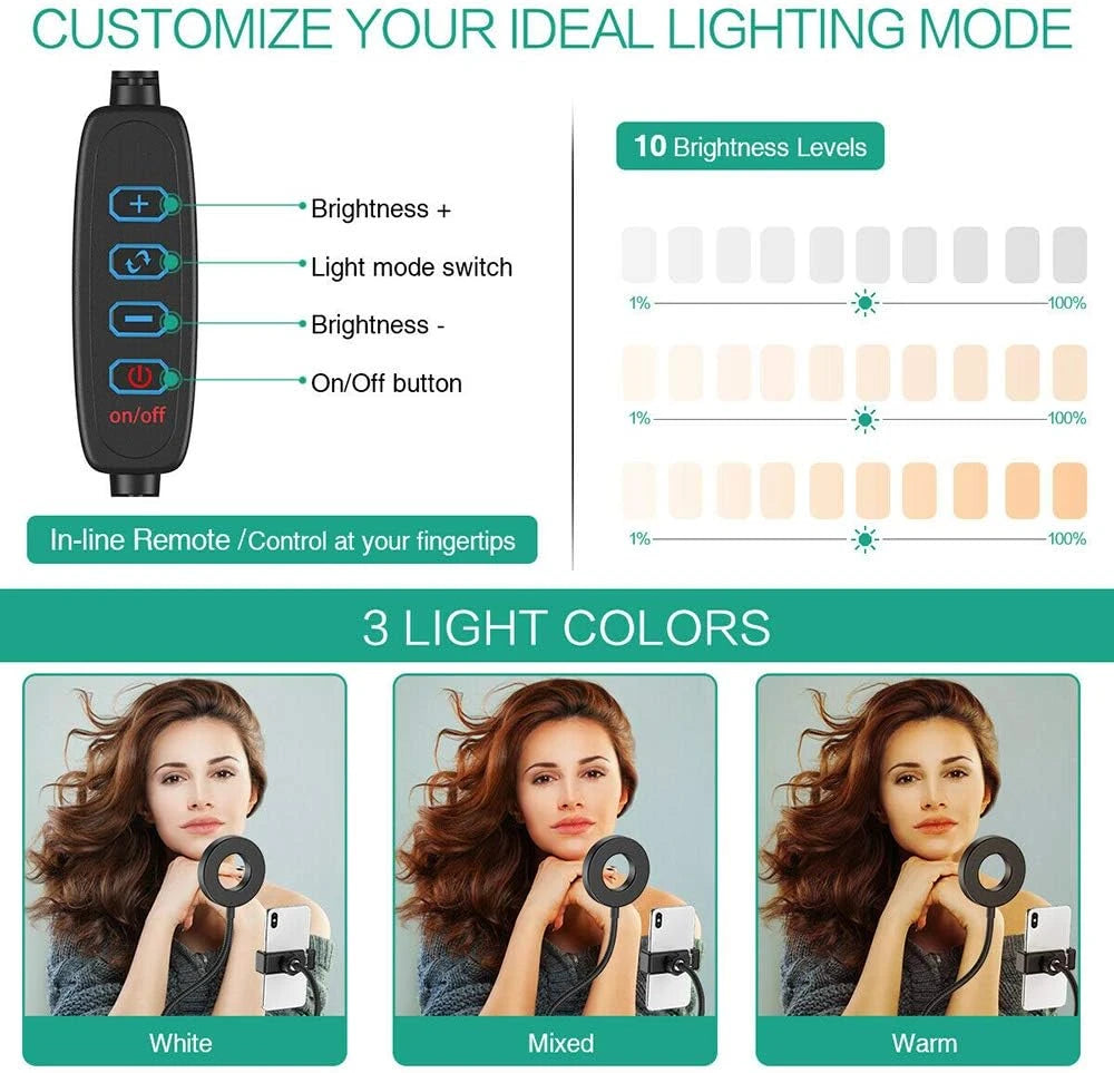 Selfie Ring Light with Phone Holder