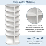 Rotating Shoe Rack Tower